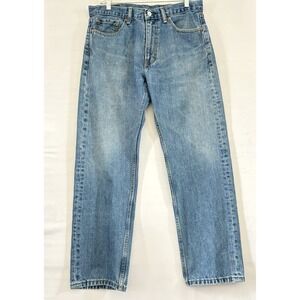 Levi's 505 Jeans Men's 33x30 Regular Fit Straight Leg Blue Medium Wash Denim